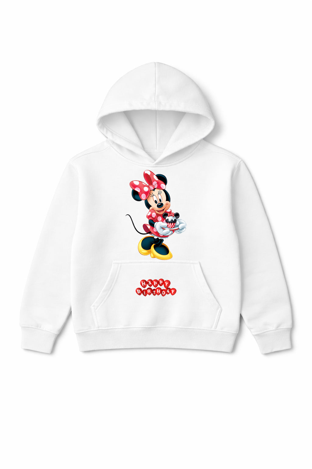 White Minnie Mouse hoodie