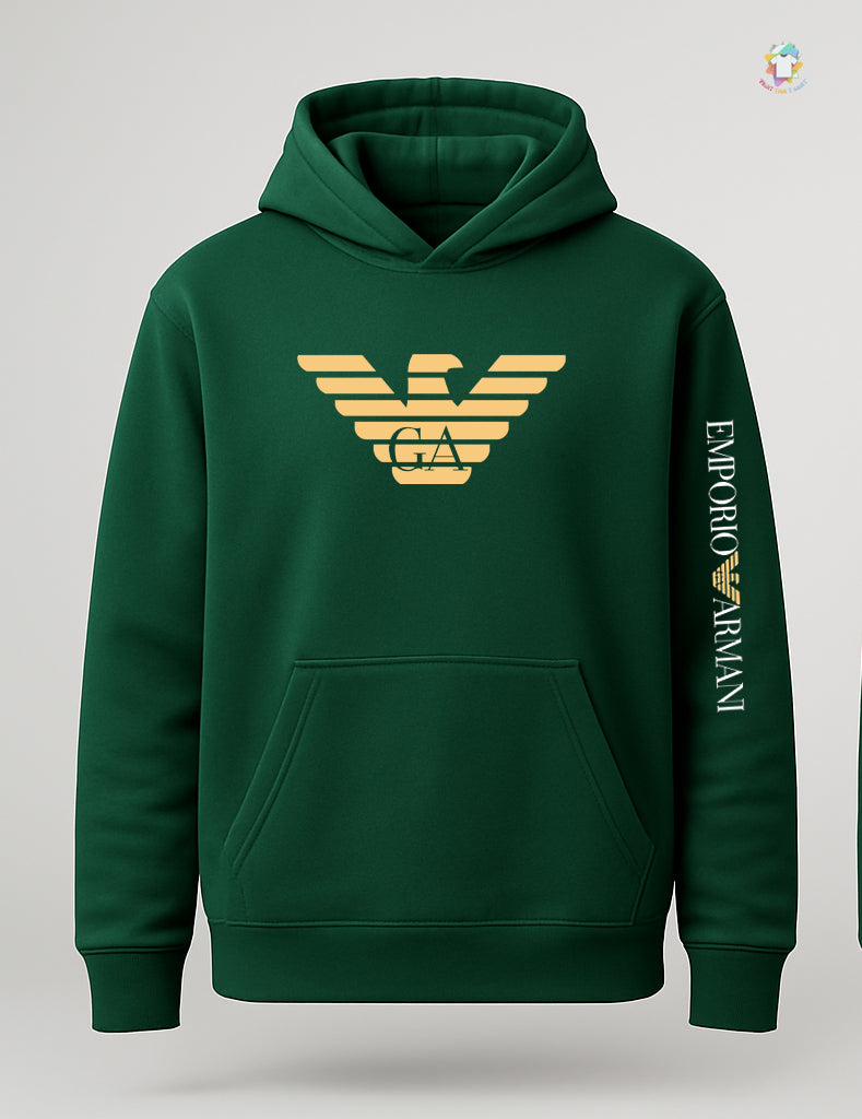 Luxury Emporio Armani Printed Hoodie