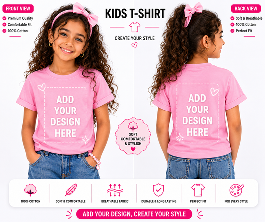 Customize Your Kids Tshirt - تيشرت مخصص للاطفال بتصميمك