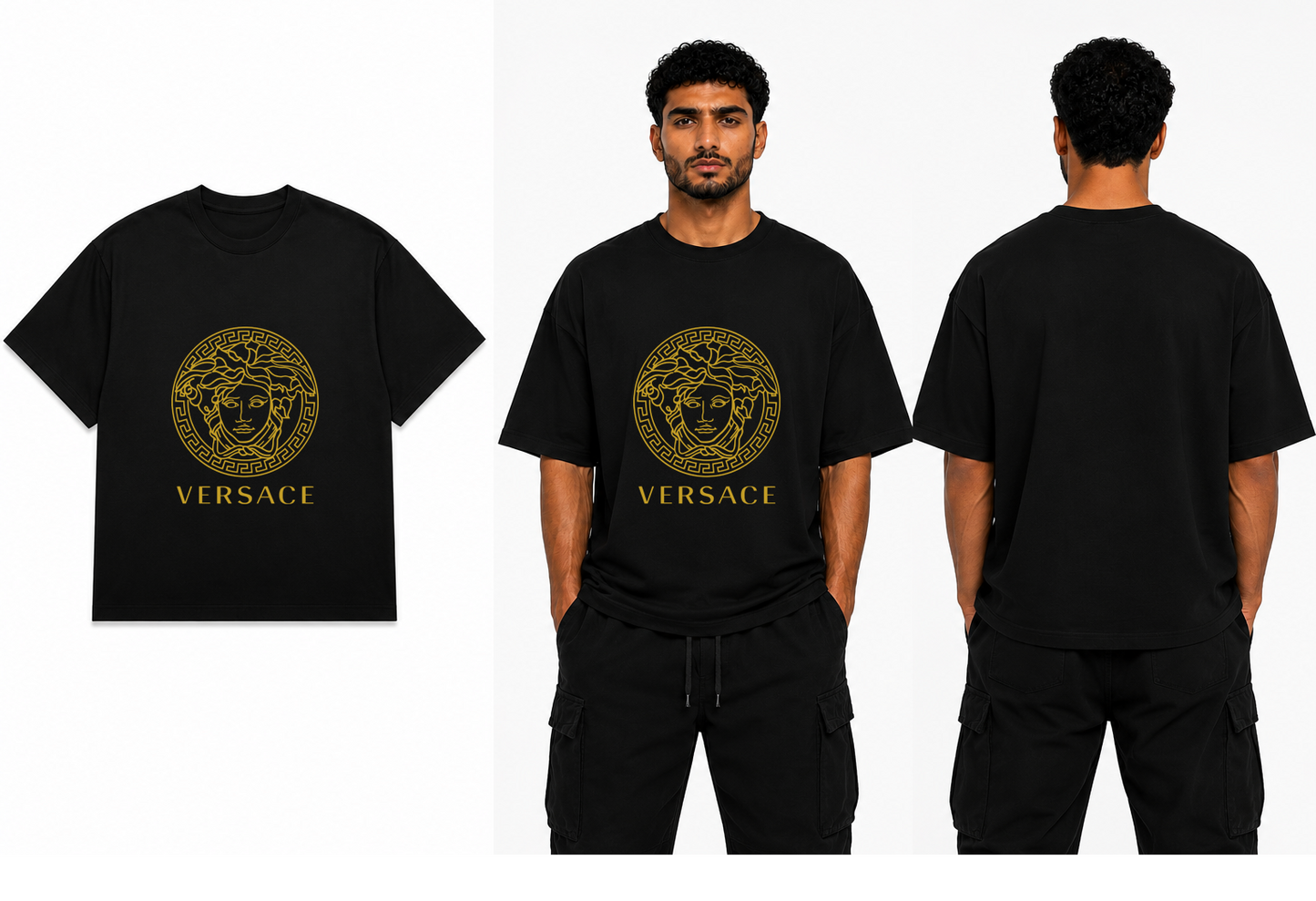 Medusa Gold Oversize T-Shirt