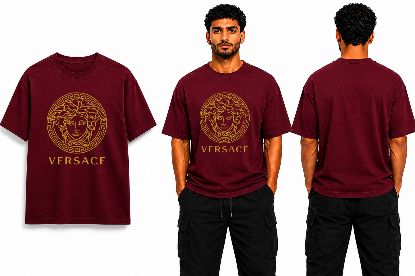 Medusa Gold Oversize T-Shirt
