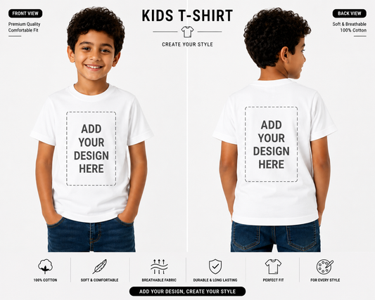 Customize Your Kids Tshirt - تيشرت مخصص للاطفال بتصميمك