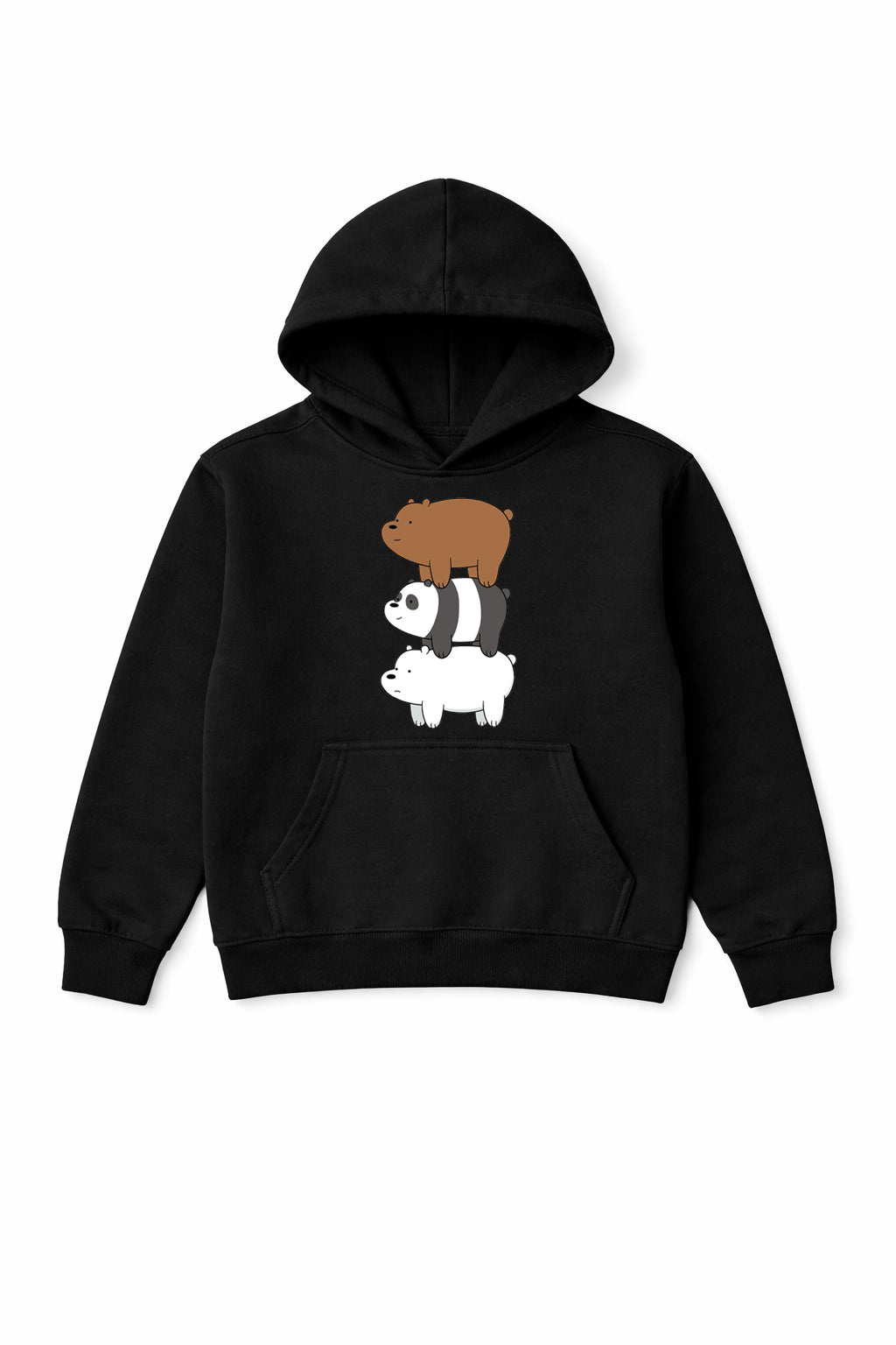 black The 3 Bears hoodie