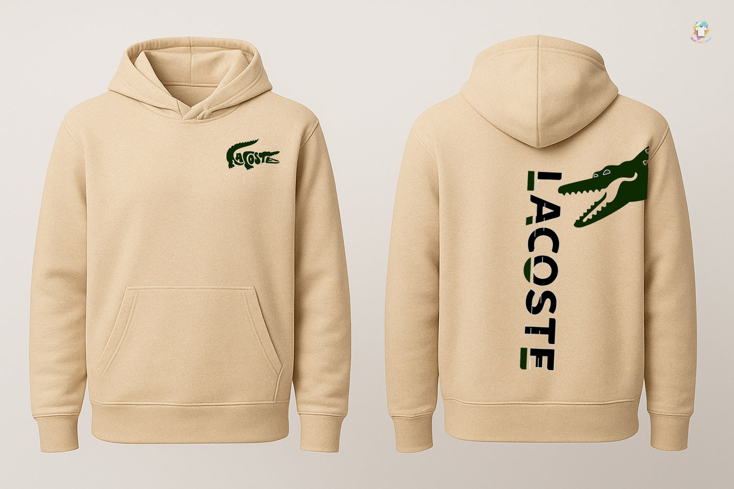 Luxury Lacoste Printed Hoodie