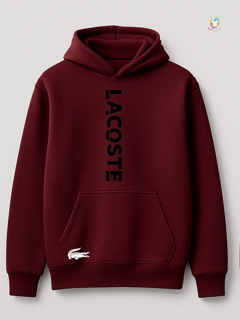 Luxury Lacoste Printed Hoodie